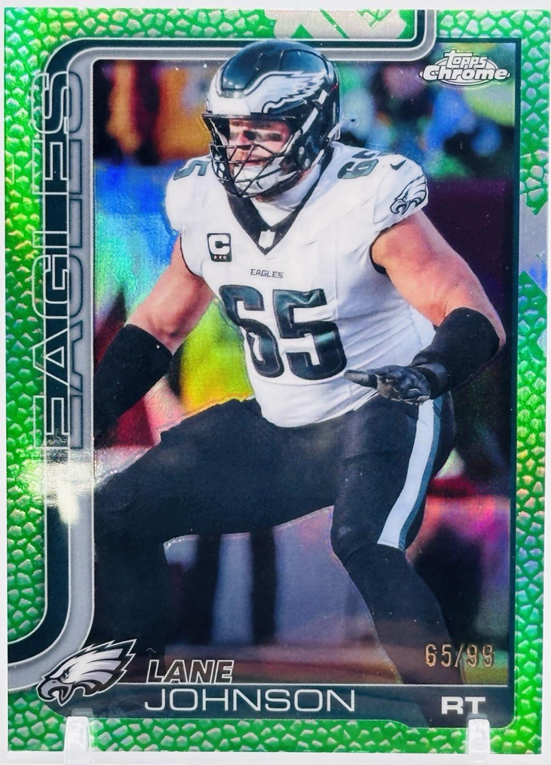 Lane Johnson [Football Leather Green] #246