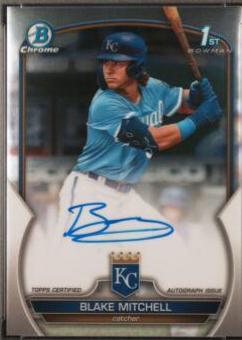 Blake Mitchell #CDA-BMI Baseball Cards 2023 Bowman Draft Chrome Prospect Autographs