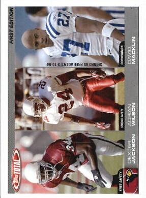 Dexter Jackson / Adrian Wilson / David Macklin #307 2004 Topps Total Football