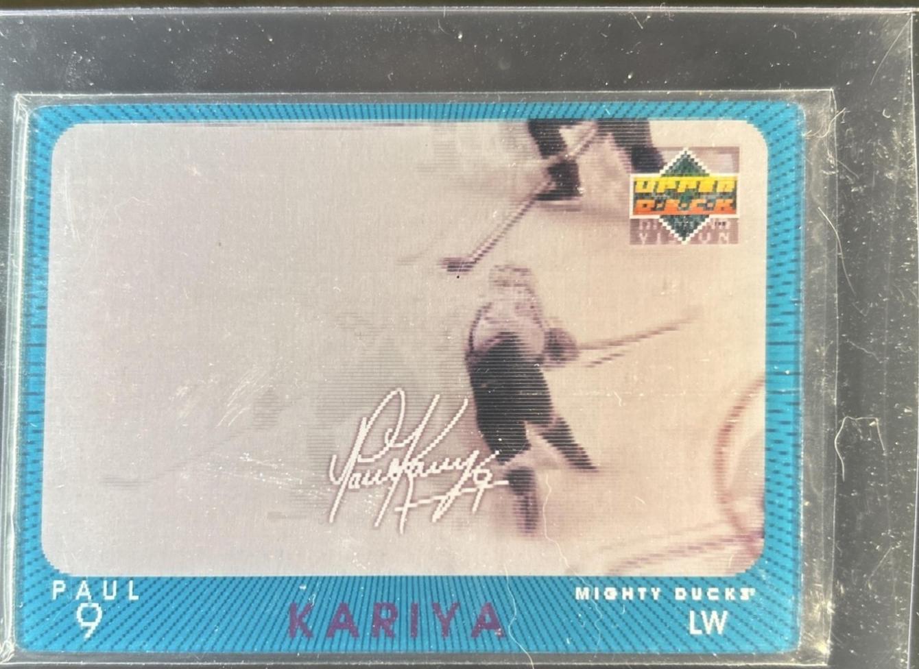 Paul Kariya #S6 1997 Upper Deck Diamond Vision Signature Moves Hockey