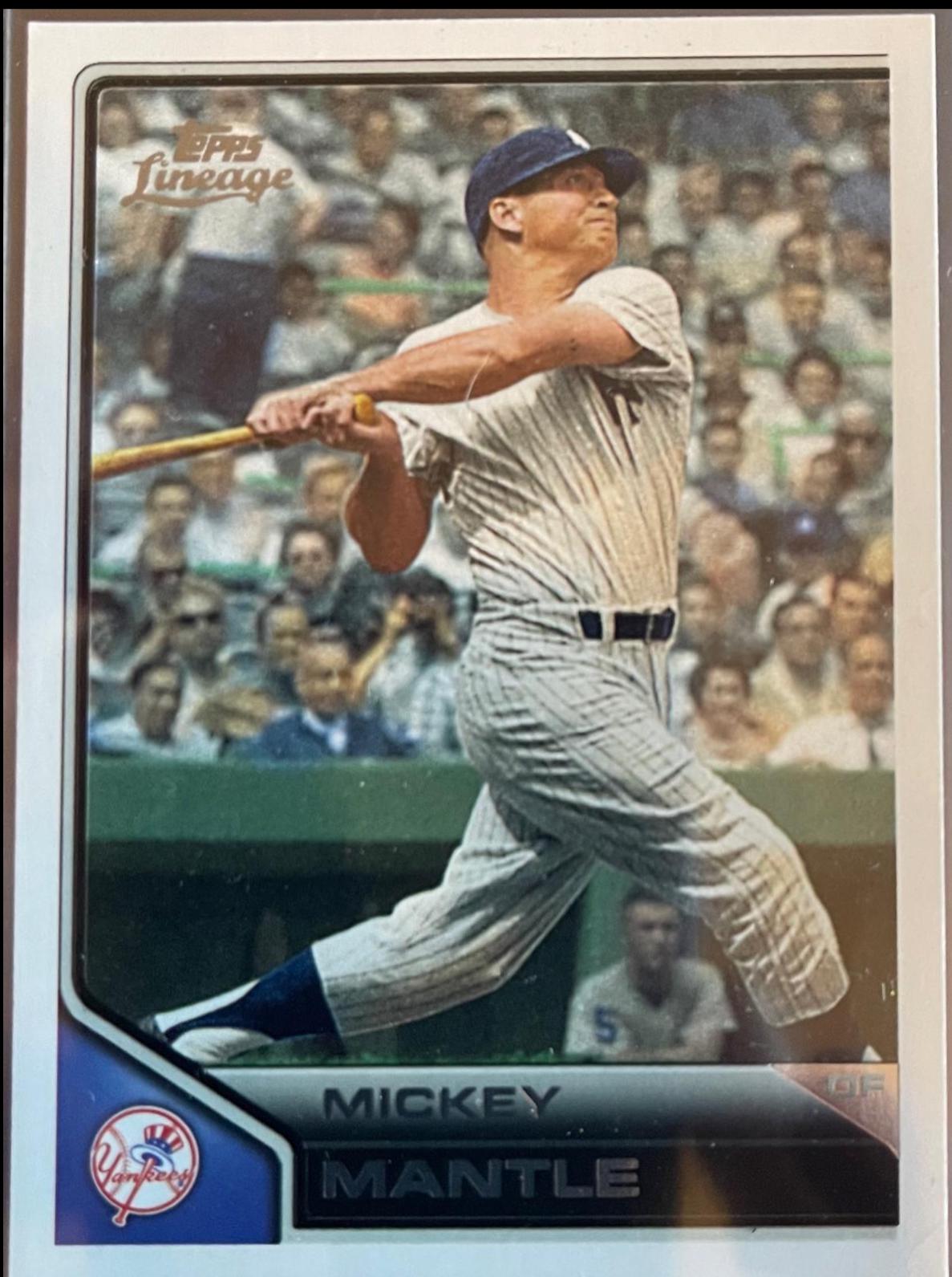 Mickey Mantle #7 Baseball Cards 2011 Topps Lineage