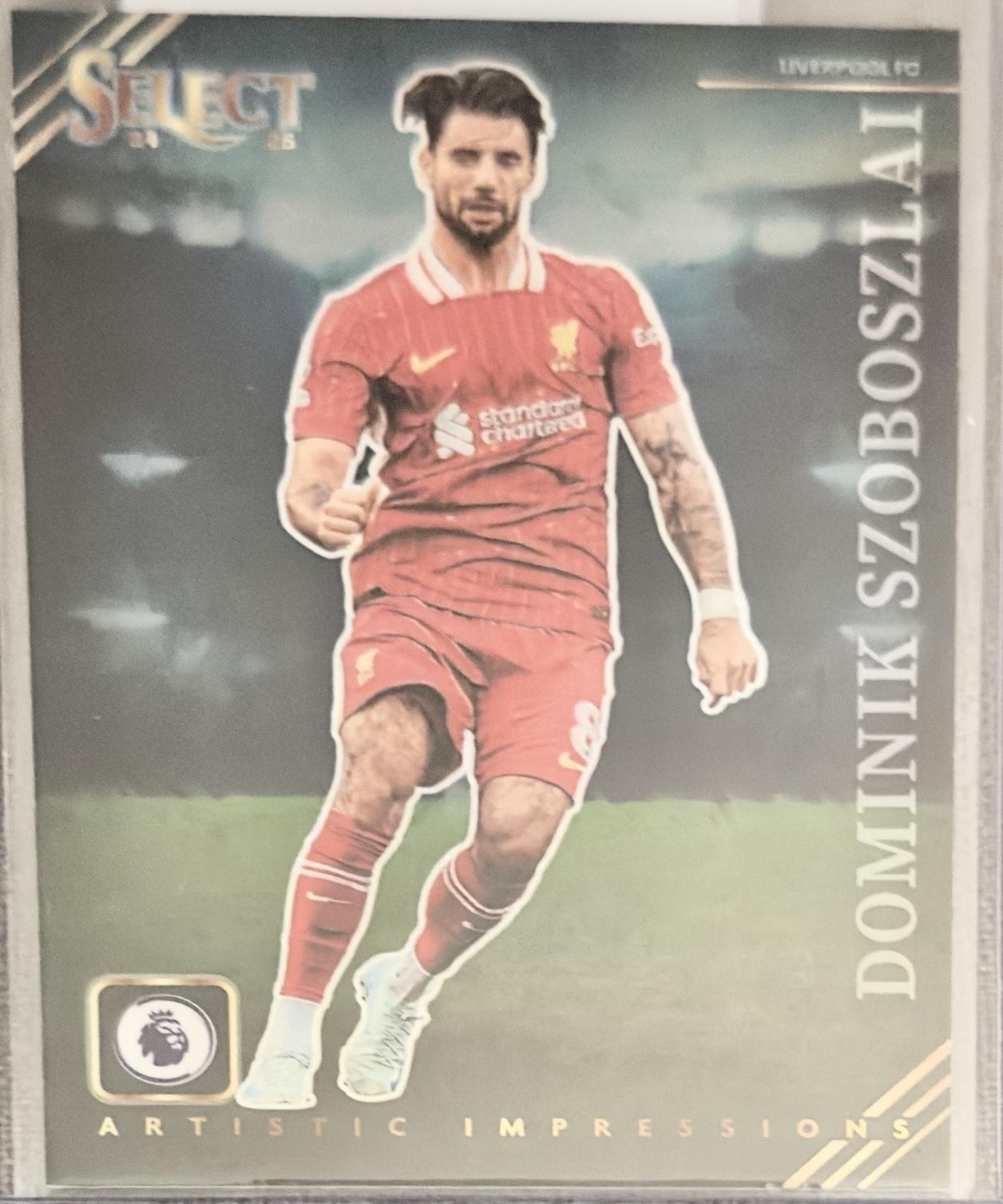 Dominik Szoboszlai #3 Soccer Cards 2024 Panini Select Premier League Artistic Impressions