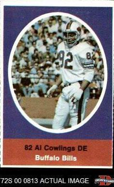 Al Cowlings Football Cards 1972 Sunoco Stamps