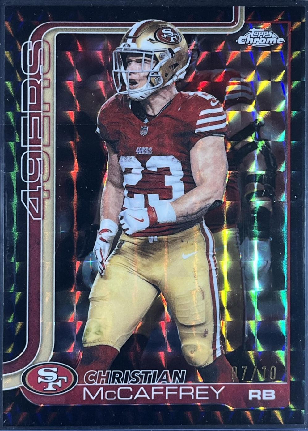 Christian McCaffrey [Black Geometric Refractor] #263 Prices | 2025