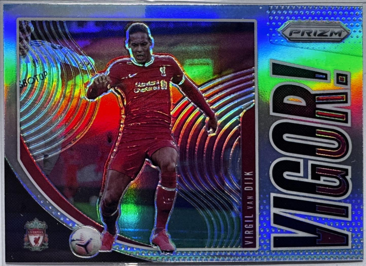 Virgil van Dijk #13 Soccer Cards 2020 Panini Prizm Premier League Vigor