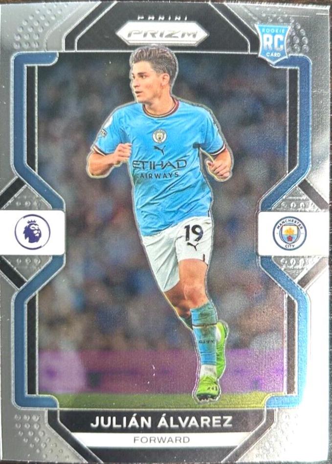 Julian Alvarez #16 Soccer Cards 2022 Panini Prizm Premier League