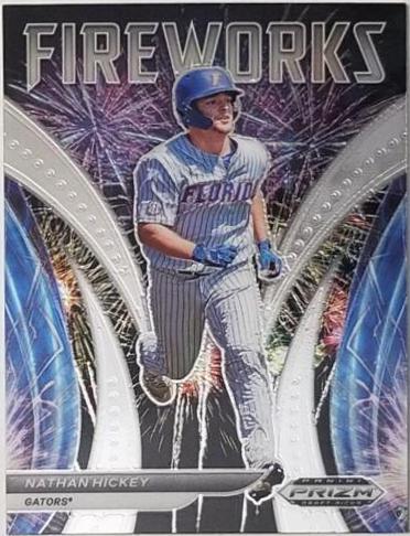 Nathan Hickey #F-NH 2021 Panini Prizm Draft Picks Fireworks Baseball