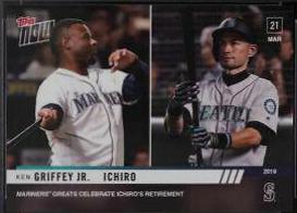 Ichiro, Ken Griffey Jr. #8 Baseball Cards 2019 Topps Now
