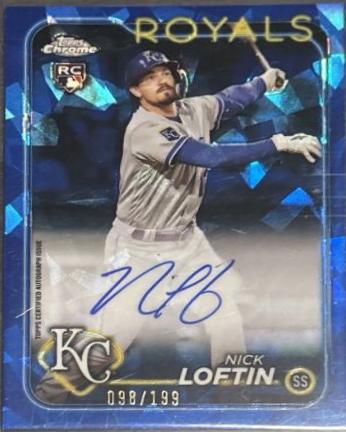 Nick Loftin #CSA-NL Baseball Cards 2024 Topps Chrome Sapphire Autograph
