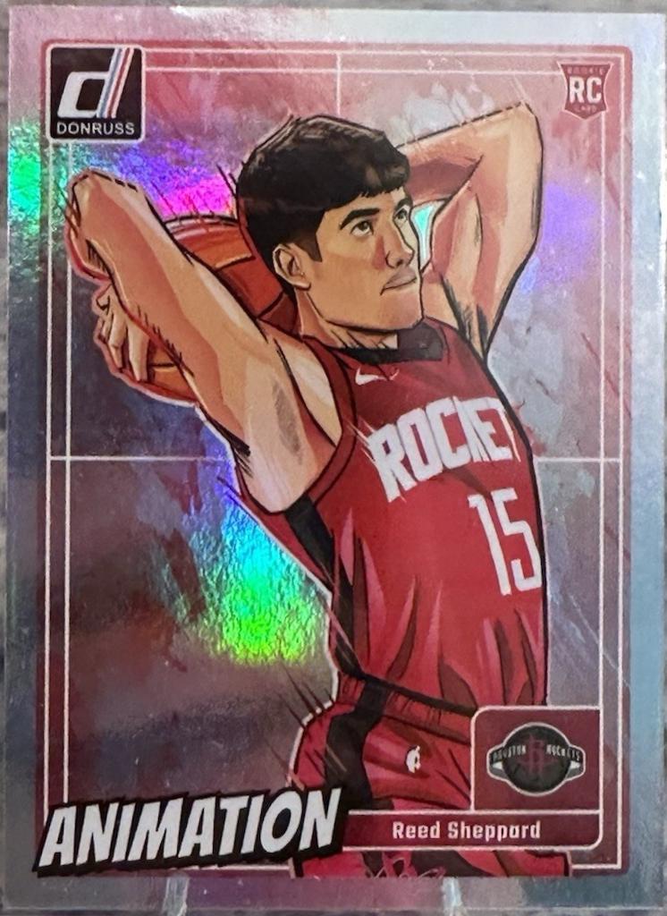 Reed Sheppard #6 Basketball Cards 2024 Panini Donruss Animation