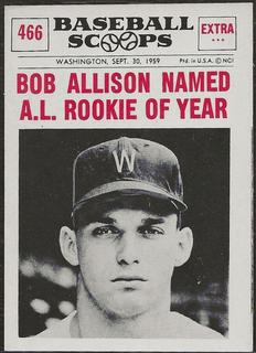 Bob Allison Named: AL Rookie of the Year