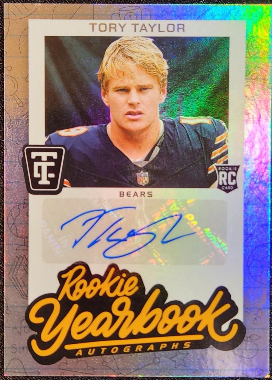 Tory Taylor #8 Football Cards 2024 Panini Totally Certified Rookie Yearbook Autograph