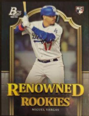 Miguel Vargas #RR-8 Baseball Cards 2023 Bowman Platinum Renowned Rookies