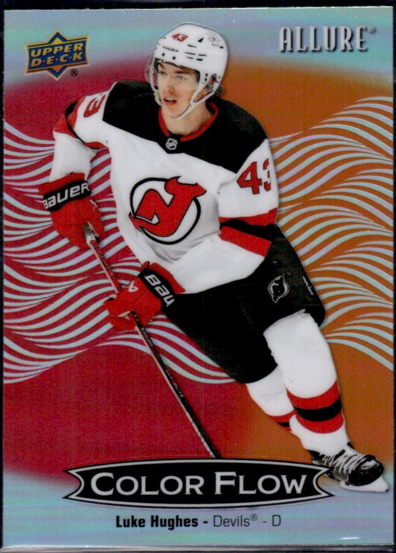 Luke Hughes #CFL-30 2024 Upper Deck Allure Color Flow Hockey