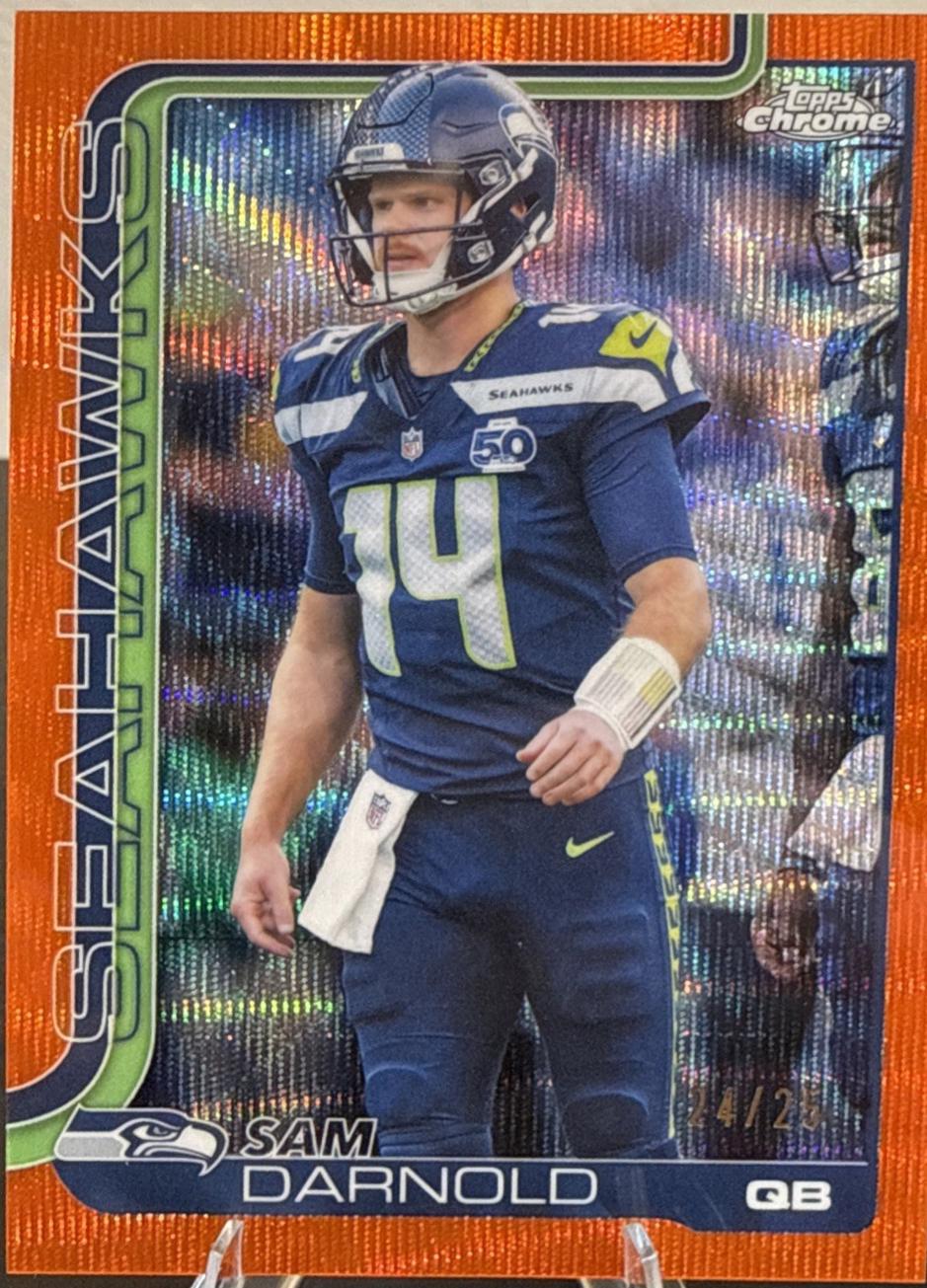 Sam Darnold [Orange Wave Refractor] #275