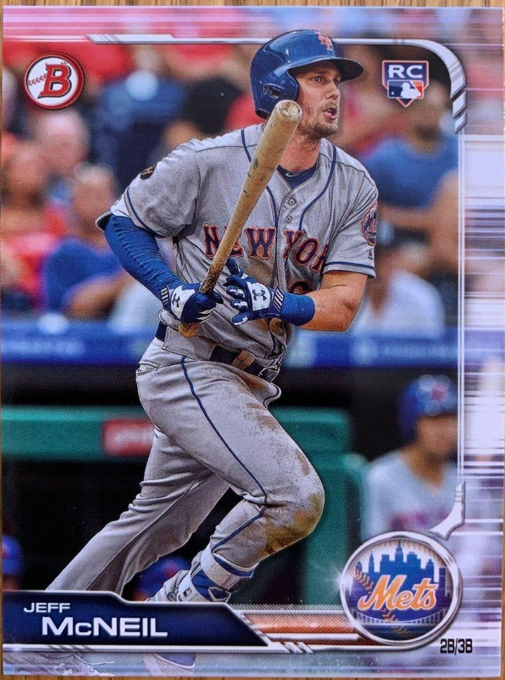 Jeff McNeil #90 Baseball Cards 2019 Bowman