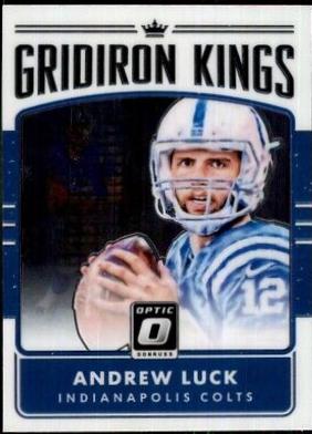 Andrew Luck #9 Football Cards 2016 Panini Donruss Optic Gridiron Kings