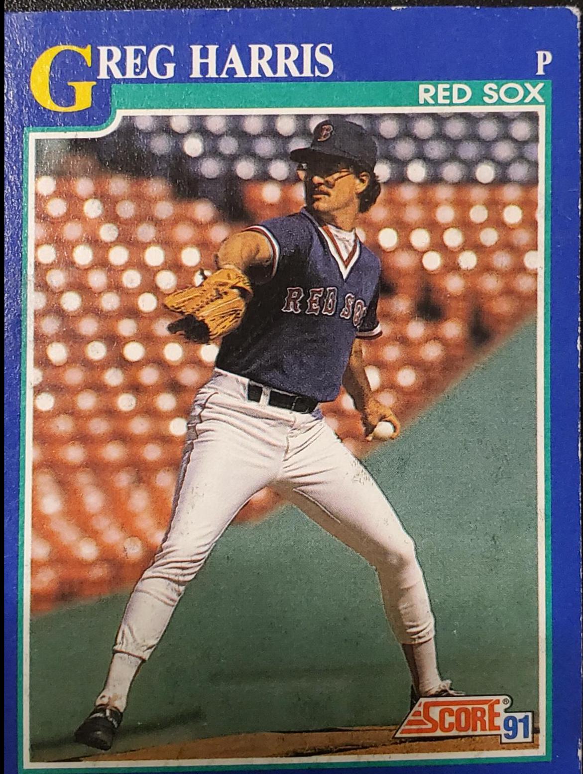Greg Harris #109 Baseball Cards 1991 Score