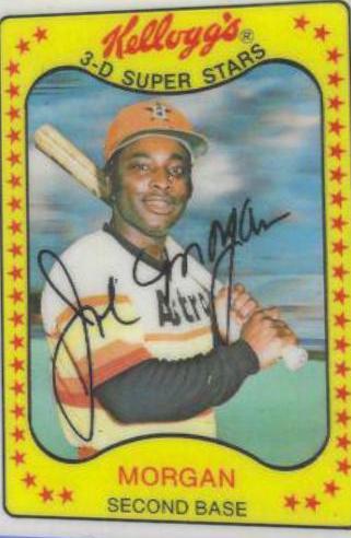 Joe Morgan #22 Baseball Cards 1981 Kellogg's