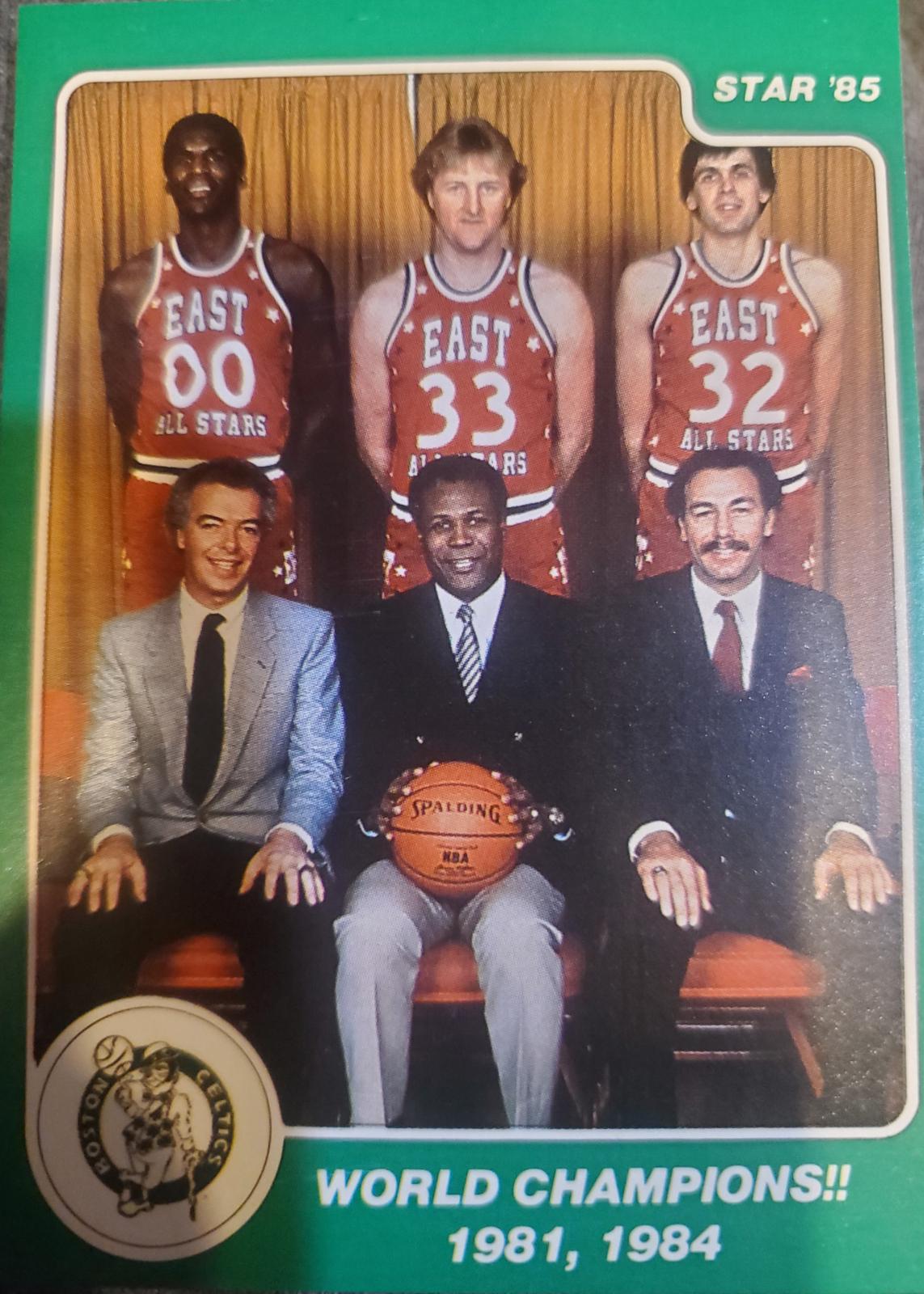 Boston Celtics Champions #9 Basketball Cards 1985 Star