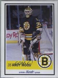 Andy Moog #35 Hockey Cards 1990 Kraft