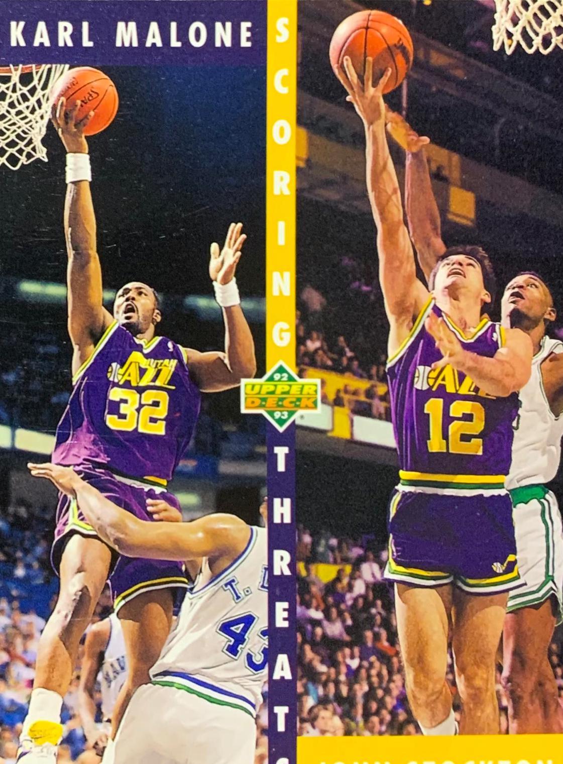 Malone, Stockton #66 Basketball Cards 1992 Upper Deck