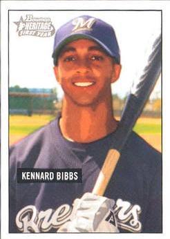 Kennard Bibbs #251 Baseball Cards 2005 Bowman Heritage