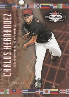 Carlos Hernandez #197 Baseball Cards 2002 Fleer Box Score
