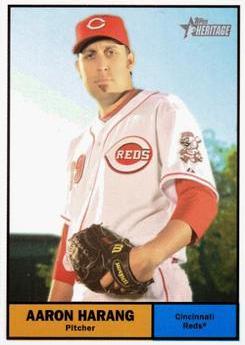 Aaron Harang #9 Baseball Cards 2010 Topps Heritage