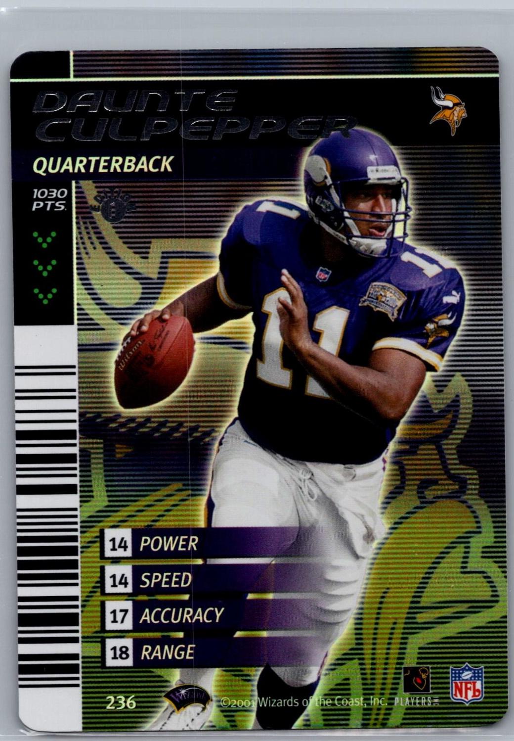 Daunte Culpepper #236 2001 NFL Showdown