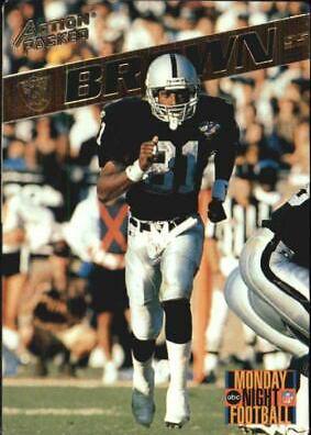Tim Brown #5 Football Cards 1995 Action Packed Monday Night Football