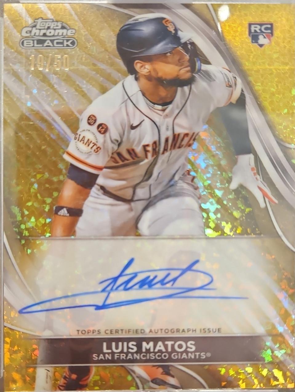 Luis Matos [Gold Mini-Diamond Refractor] #CBA-LM