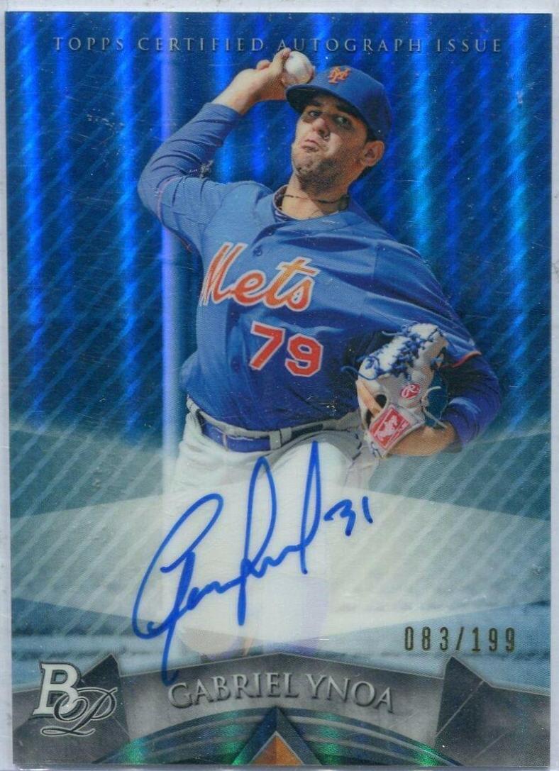 Gabriel Ynoa #AP-GY Baseball Cards 2014 Bowman Platinum Autograph Prospects