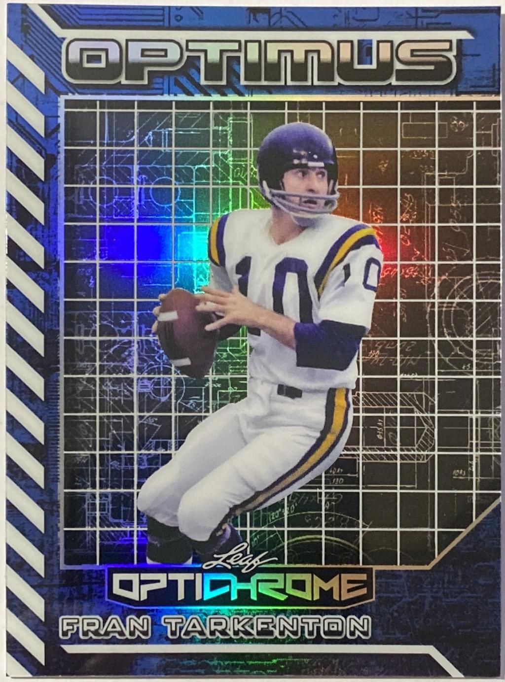 Fran Tarkenton #OB-21 2025 Leaf Optichrome Optimus Football