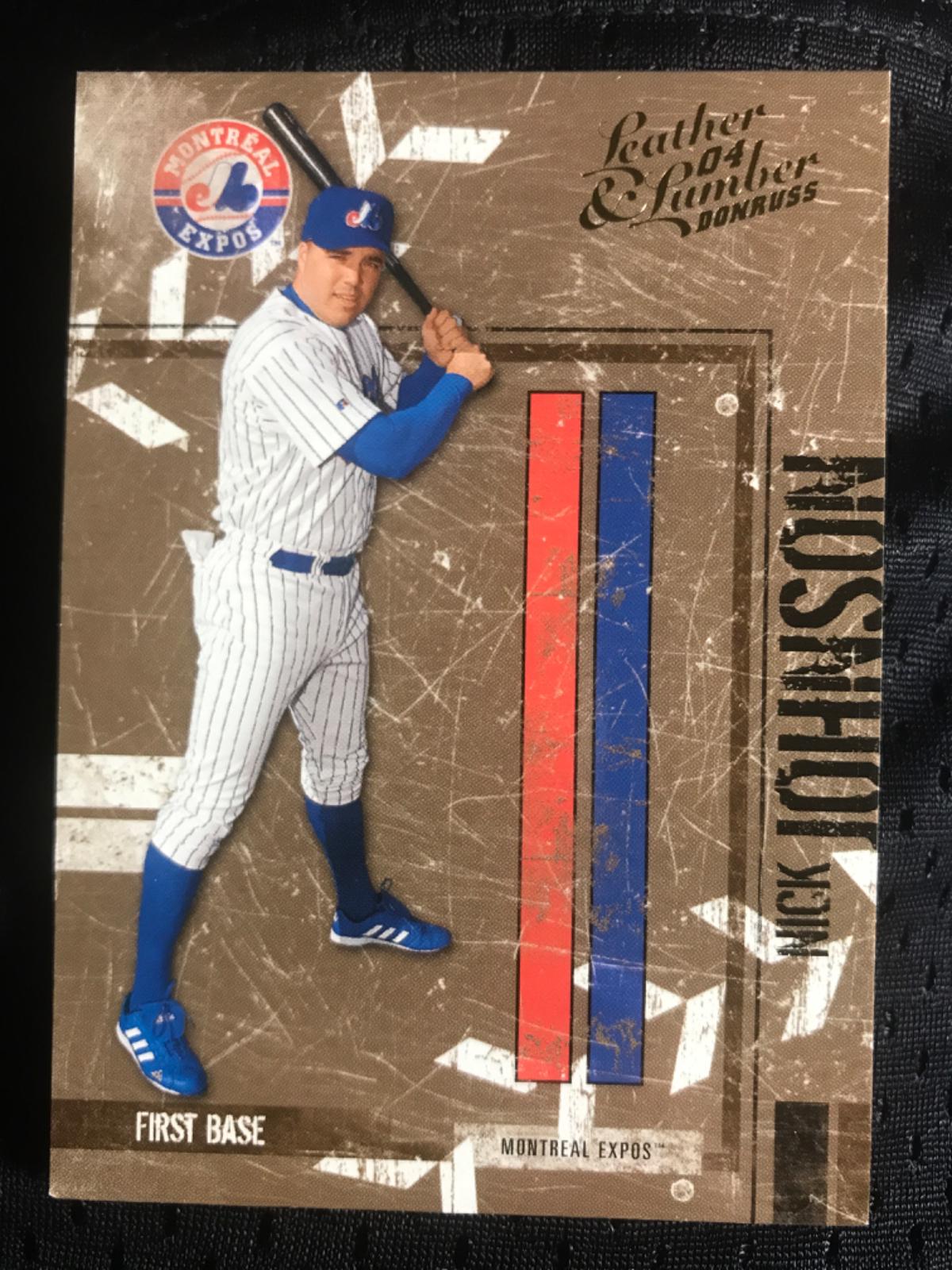 Nick Johnson #87 Baseball Cards 2004 Donruss Leather & Lumber