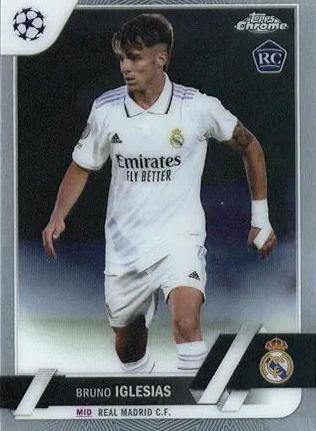 Bruno Iglesias #114 Soccer Cards 2022 Topps Chrome UEFA Club Competitions
