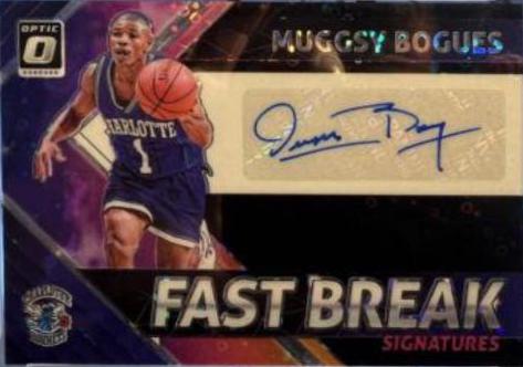 Muggsy Bogues #MBG Basketball Cards 2018 Panini Donruss Optic Fast Break Signatures