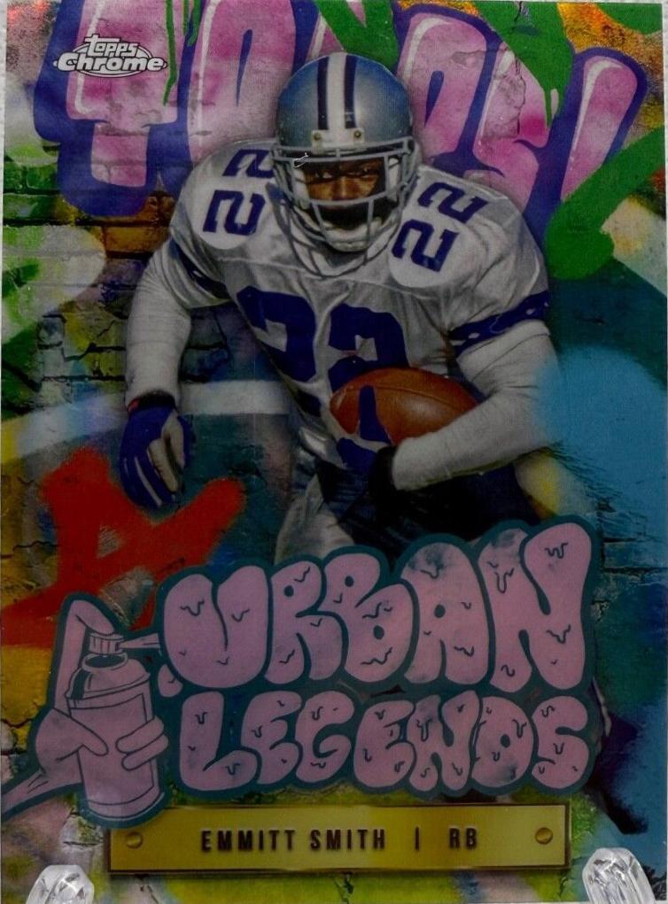 Emmitt Smith #UL-4 Football Cards 2024 Topps Chrome Urban Legends