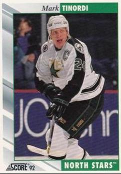 Mark Tinordi #7 Hockey Cards 1992 Score