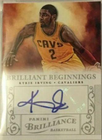 Kyrie Irving #43 Basketball Cards 2012 Panini Brilliance Brilliant Beginnings Autographs