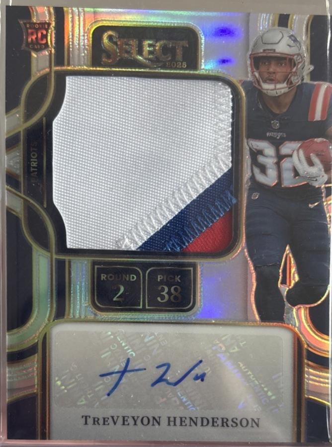 TreVeyon Henderson #PSS-THN 2025 Panini Select Prime Selections Prizm Signature Football