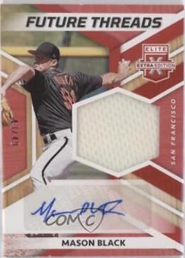 Mason Black #FTS-MB 2022 Panini Elite Extra Edition Future Threads Signatures Baseball