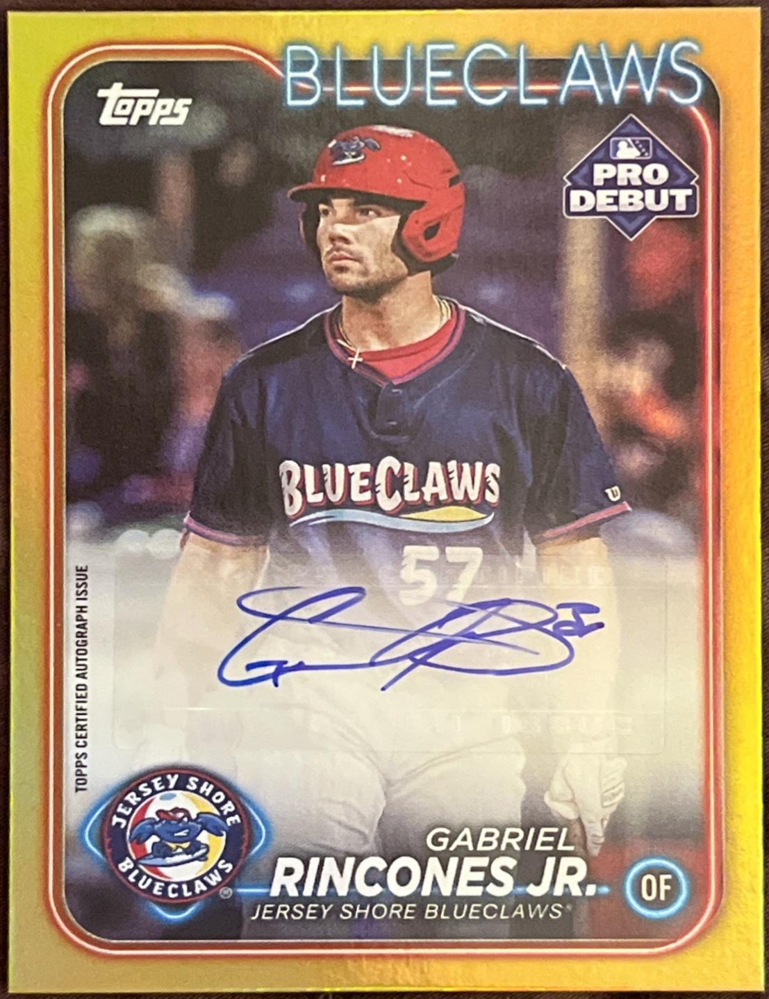 Gabriel Rincones Jr. [Gold Autograph] #PD-54