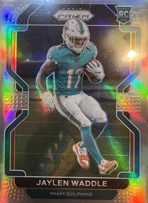 Jaylen Waddle [Silver Prizm] #338 Prices [Rookie] | 2021 Panini