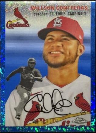 Willson Contreras [Blue Mini-Diamond Refractor] #311