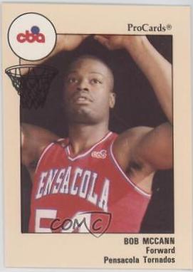 Bob McCann #60 Basketball Cards 1989 Procards Cba