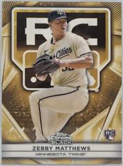 Zebby Matthews [Superfractor] #11 Prices | 2025 Topps Chrome Black