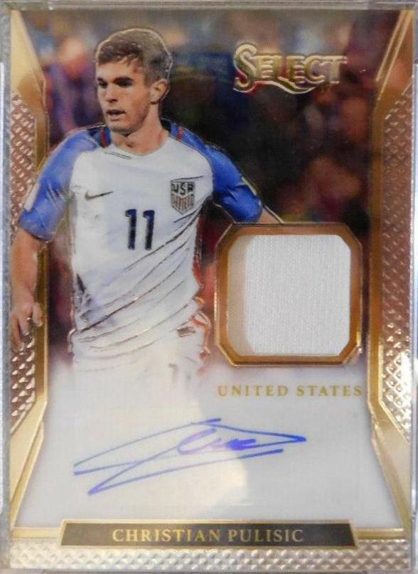 Christian Pulisic #JA-CP Soccer Cards 2016 Panini Select Jersey Autographs
