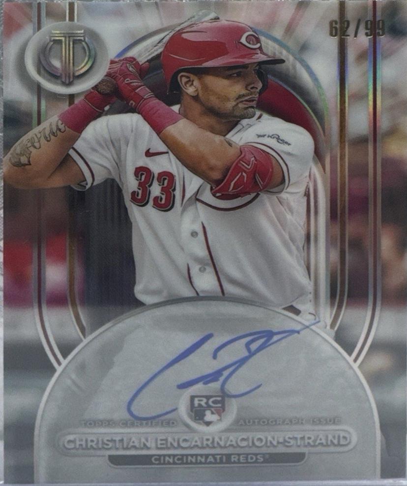Christian Encarnacion-Stra #LIA-CE Baseball Cards 2024 Topps Tribute League Inauguration Autograph