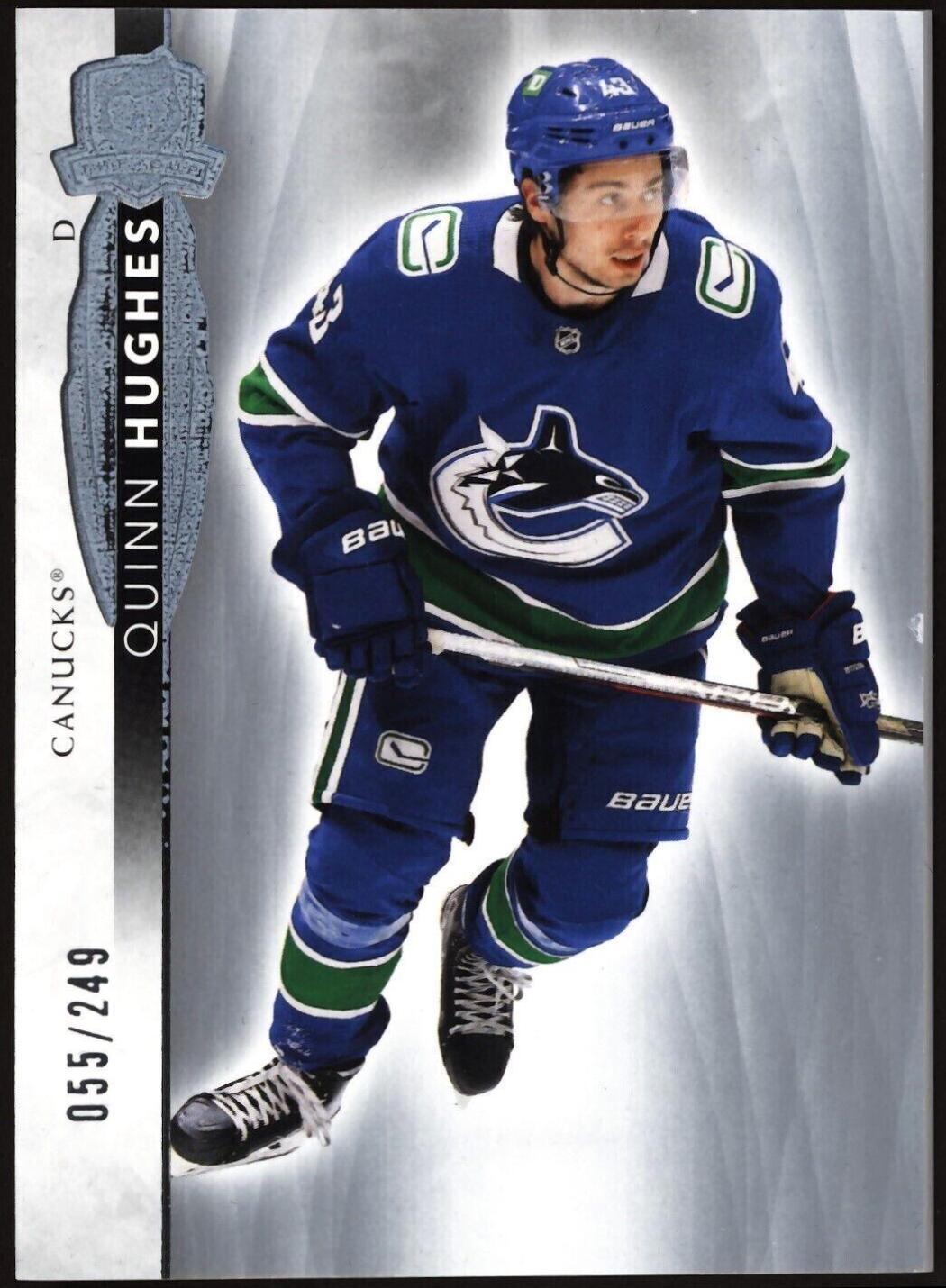 Quinn Hughes #8 Hockey Cards 2021 Upper Deck The Cup